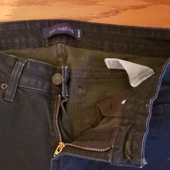 Black Levi 535 legging/Jegging 9 short - Picture 2 of 2